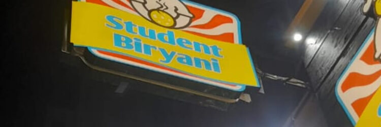 Student Biryani Side Walk Board